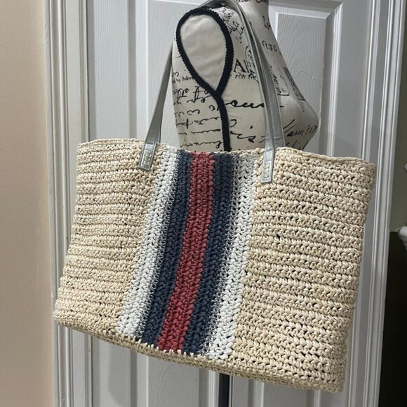 INC INTERNATIONAL CONCEPTS EXTRA LARGE STRAW TOTE BAG - Picture 11 of 13